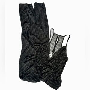 BCBGeneration Skinny Jumpsuit, Black with White Accent, Women’s Small, NWOT